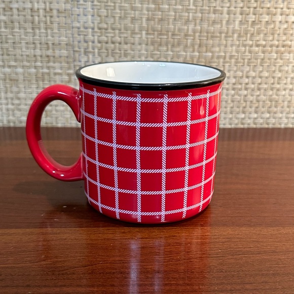 🎄🌟3xHP🌟2021 Hallmark Set of 4 Red & Green Plaid Collectible Holiday Mugs - Picture 4 of 14